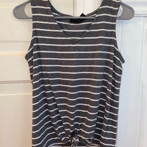 Women’s striped Tank Top w/ front tie